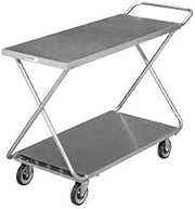 Channel STKG300H Stocking Truck, Stocking/Marking Truck, Polished Deck w/Handle, 22"W x 52"D x 34"H, Galvanized – Tubular Bottom