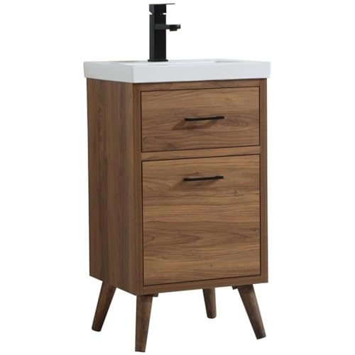 Elegant Decor 18" - Single / Brown,black / Mid-Century Modern Bathroom Vanities