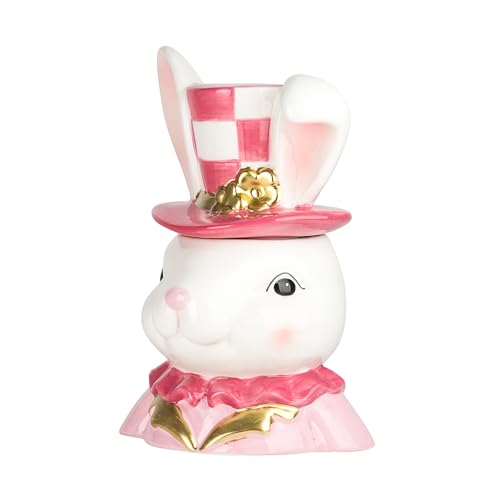 10 Strawberry Street Lapin en Rose / 52 Ounces / 52.0 fluid_ounces Cookie Jars