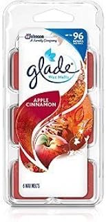 (5 Pack) Glade Wax Melts, Apple Cinnamon 96 Hours 6 melts per pack