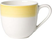 Villeroy & Boch espresso Cup Set, White/Yellow