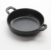 American Metalcrat MC41 Melamine Round Cast Iron Casserole Pot, Black, 5-Ounces