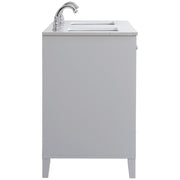 Elegant Decor 60" - Double / Grey / Traditional Bathroom Vanities