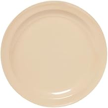 Yanco NS-107T Nessico Round Dessert Plate, 7.25" Diameter, Melamine, Tan Color, Pack of 48