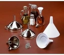 Funnel Set 5 inch. Pan Capacity White Plastic 1 Each.Ch - 1 Each.