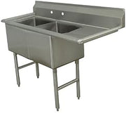 Double Fabricated Bowl Scullery Sink Width: 56.5"