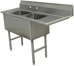 Double Fabricated Bowl Scullery Sink Width: 56.5"