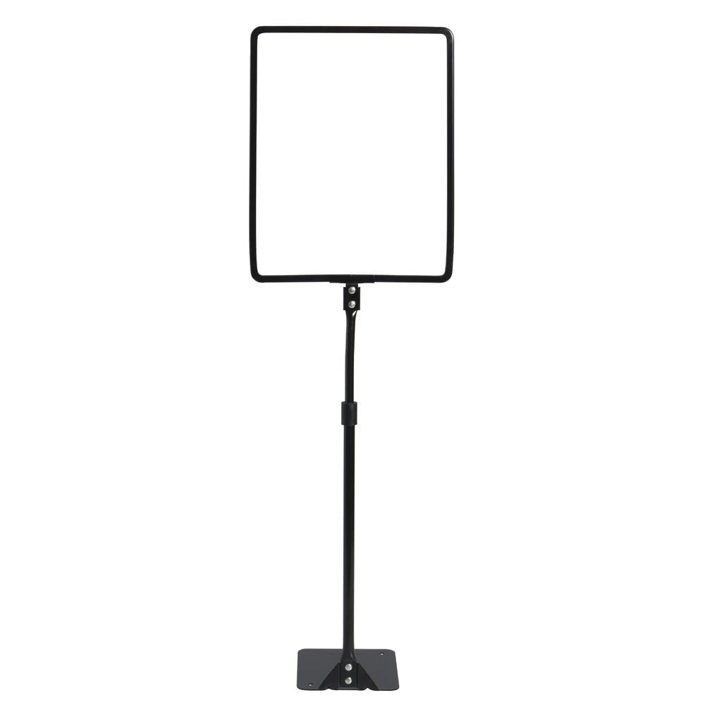 Vertical Matte Black Metal Sign Frame - 8 1/2" W x 11" H by HUBERT – Metal, black, Model 78009