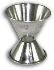 Browne Foodservice 1291 Stainless Steel Jigger, 3/4 oz x 1-1/2 oz Capacity