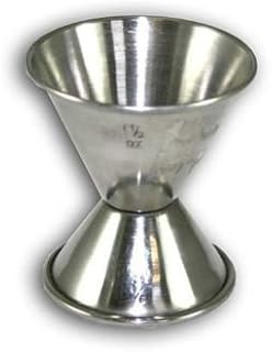 Browne Foodservice 1291 Stainless Steel Jigger, 3/4 oz x 1-1/2 oz Capacity