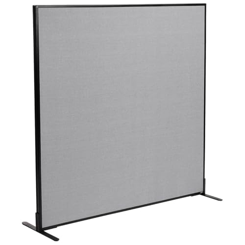 Freestanding Office Partition Panel by Global Industrial – Alloy Steel, Grey, Model 238639FGY