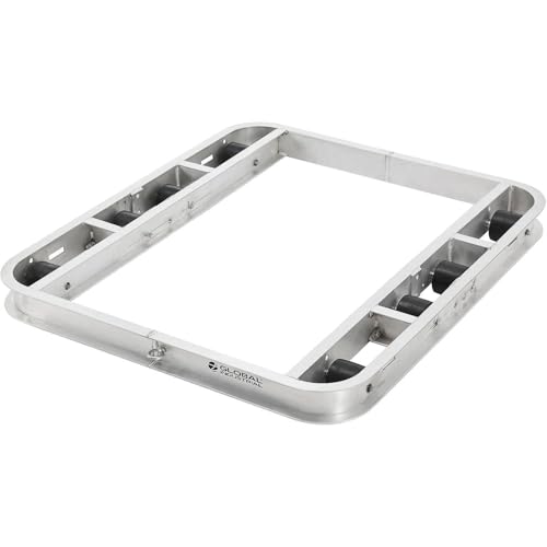 Aluminum Pallet Dolly with Tilt Rollers by Global Industrial – Aluminum, Silver, Model 800501