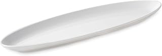 G.E.T. Enterprises ML-251-W White 4 oz., 12" x 3" Oval Side Dish