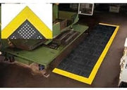 Notrax Diamond Flex-Lok Anti-Fatigue Drainage Mat, 3 Sides Black w/Yellow Boarders, 42" x 96"