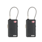 ABUS Black / 2 / Cable Combination TSA Lock Luggage Locks