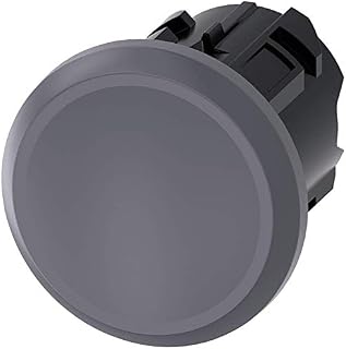 SIEMENS 3SU19300FA800AA0 Sealing Plug, Silver, Plastic, IP66, IP67, IP69K Protection Rating, Matte Metal, 22mm, Gray