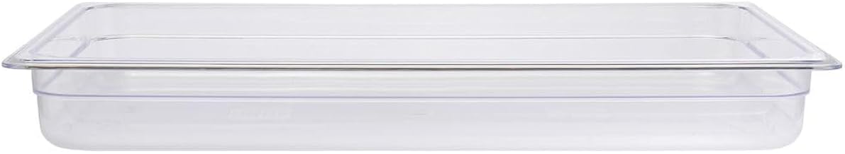 HUBERT Full-Size Clear Polycarbonate Cold Food Pan - 20 7/8" L x 12 4/5" W x 2 1/2" D