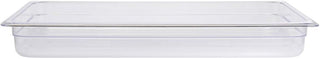 HUBERT Full-Size Clear Polycarbonate Cold Food Pan - 20 7/8" L x 12 4/5" W x 2 1/2" D