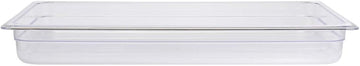 HUBERT Full-Size Clear Polycarbonate Cold Food Pan - 20 7/8" L x 12 4/5" W x 2 1/2" D