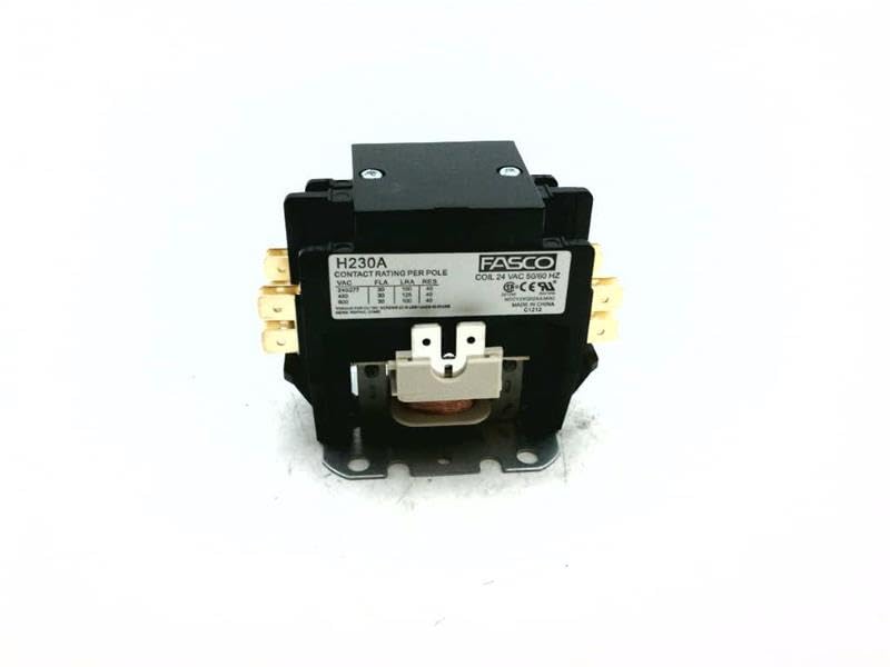 Motors - 24V 30A 2Pole Contactor by Fasco – copper, Model H230A
