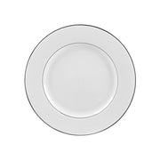 10 Strawberry Street Luncheon Plate / 9.125x-x1 / White/Silver Dinner Plates