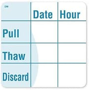 DayMark - 112441 - DissolveMark 2 in x 2 in Pull/Thaw/Discard Label
