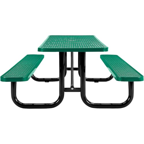 Global Industrial Green / Industrial / 96D x 62W x 29.5H in Picnic Tables