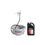 No.4 Hand Operated Oiler Pump Gun by RIDGID – Small, Steel, Silver, Model 72332