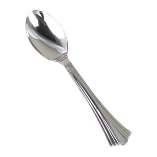 Comet Spoon Reflections Silver Plated () 600/Case by WNA – 6.25", #6 Polystyrene, Silver, Model 620155