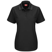 Red Kap 3X-Large / Black / Short Sleeve Performance Knit® Pocketless Core Polo Polos