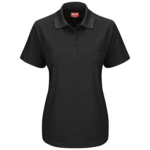 Red Kap Medium / Khaki / Short Sleeve Performance Knit® Pocketless Core Polo Polos
