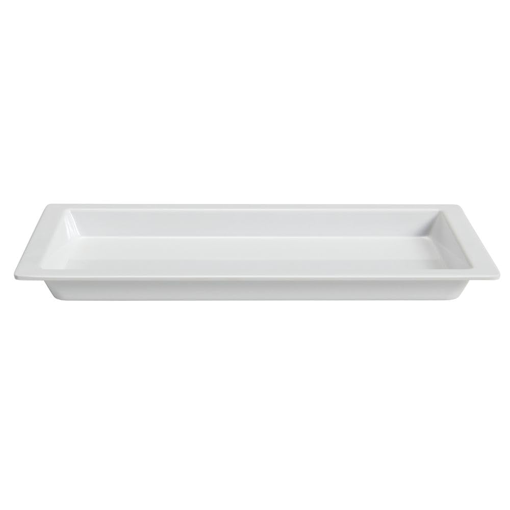 White Plastic Rectangular Tray - 12 7/8" L x 6 1/2" W x 1" H by HUBERT – Model H0302-WHITE