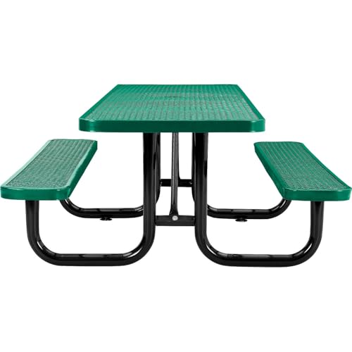 Global Industrial Green / 96"l X 60"w X 29.5"h / Industrial Picnic Tables