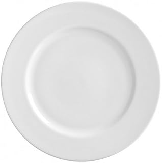 CAC China Franklin 5 1/2 inch European White Round Plate 36 Ct