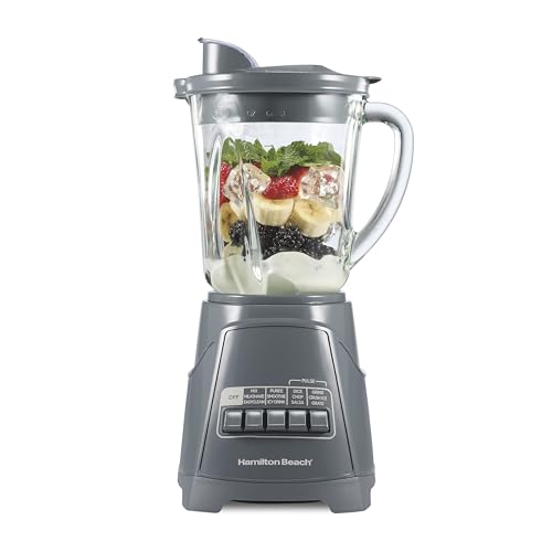 Hamilton Beach Gray / 40 Oz. Glass Jar (Pack of 1) / Countertop Blenders Countertop Blenders