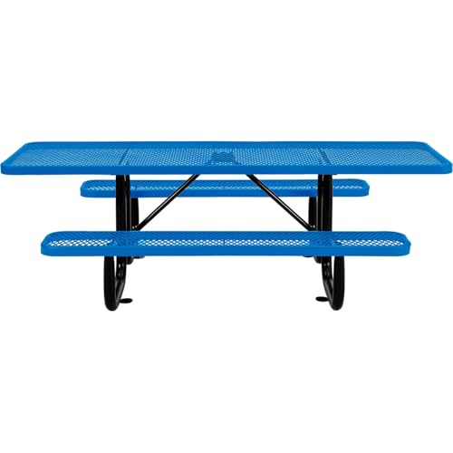 Global Industrial Blue / 96" x 60" x 29.5" / Industrial Picnic Tables