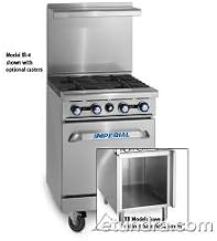 Imperial - IR-4-S18-XB - 36 in 4-Burner Gas Range w/Cabinet Base