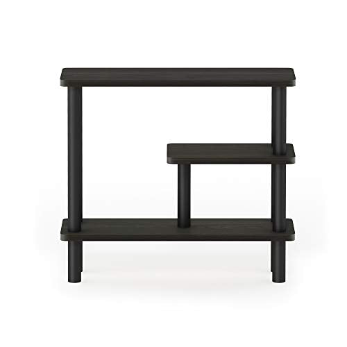 Furinno Espresso/Black / Side Rack / Contemporary Bathroom Shelves