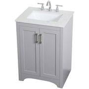 Elegant Decor 24" - Single / Grey / Traditional Wheel Care