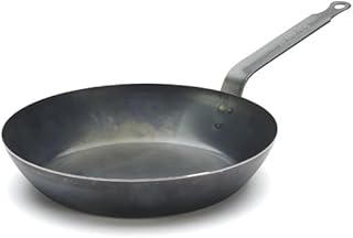de Buyer Lyonnaise Ferro Frying Pan 24 cm, 5020.24, Burnished, Black, Diameter 24 cm