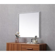 Elegant Decor Silver / 24"L x 24"W / Modern Wheel Care