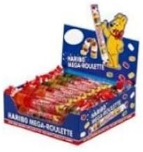 Haribo Mega Roulette Gummy Candy, 1.59 Ounce -- 192 per case.