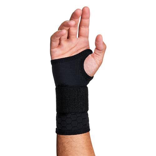 Ergodyne X-Large / Black / Wrist Support Sleeve - Single Strap Hand & Wrist Braces
