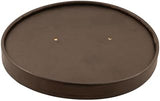 PacknWood 210LSOUP150N 5.91 Dia. x 0.63 in. Paper Lid for Buckaty - Black & Kraft - 360 Piece