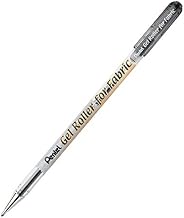 Gel Roller for Fabric, Black, Pack of 12