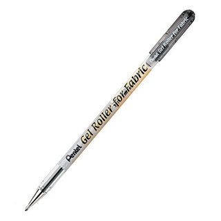 Gel Roller for Fabric by Pentel – 1 Count (Pack of 1), Gel, Black, Model BN15A-12