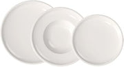 Villeroy & Boch Artesano plate set, 6 pces., tableware set for 2 people, premium porcelain, white