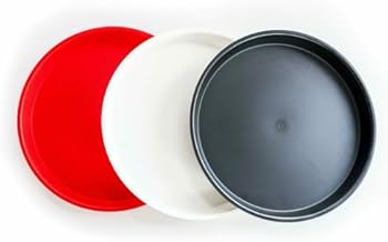 H.S. Inc HS1075-CH Crawfish/Oyster Tray, 13" Diameter, Round, ABS Plastic, Charcoal Color, Microwaveable and Dishwasher Safe, Commercial Seafood Serving Tray, 24 Pack