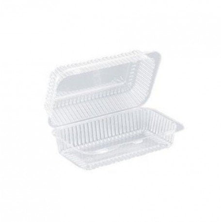 SLP35 CPC 56 oz Hinged Container Pet - Clear44; Case of 500