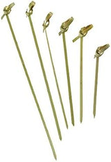 Bamboo Knot Pick Looped Skewer (Case of 100), PacknWood - Biodegradable Wood Sticks for Appetizers, Drinks (3.5") PK209BBBCL90